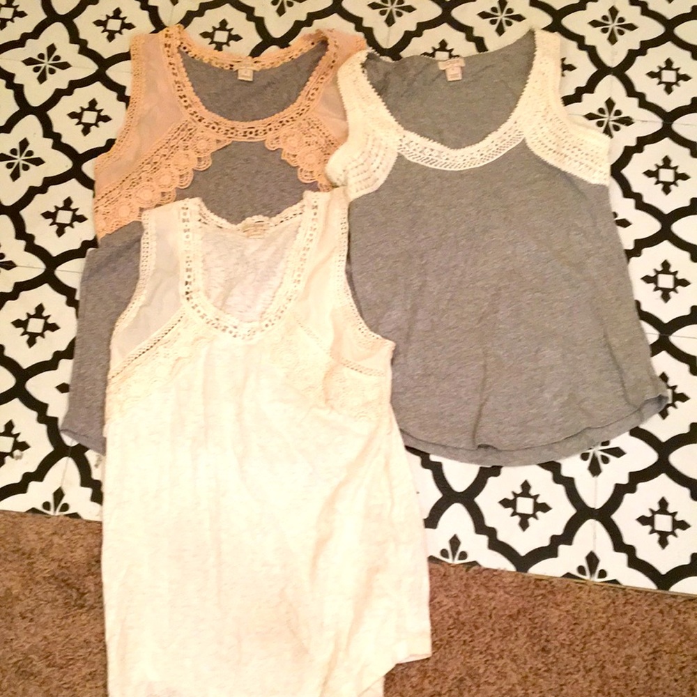 3 JCrew Tank Tops